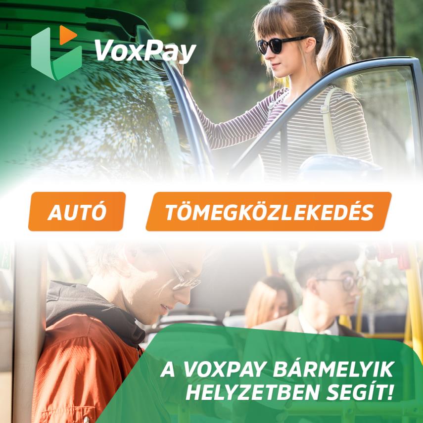 VoxPay mobiljegy, parkolás, e-matrica